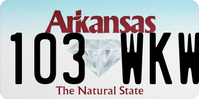 AR license plate 103WKW