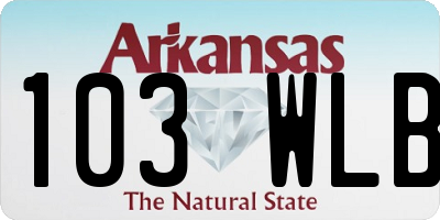 AR license plate 103WLB