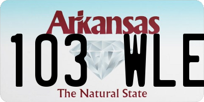 AR license plate 103WLE