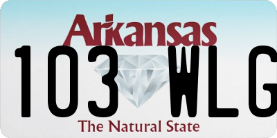 AR license plate 103WLG