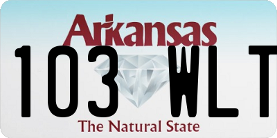 AR license plate 103WLT