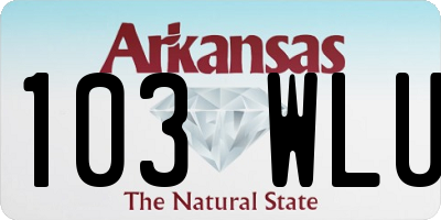 AR license plate 103WLU
