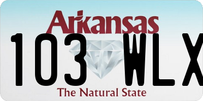 AR license plate 103WLX