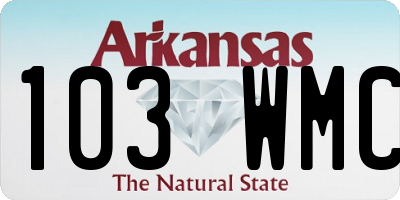 AR license plate 103WMC