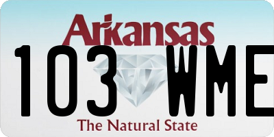 AR license plate 103WME