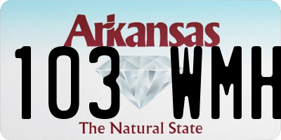 AR license plate 103WMH