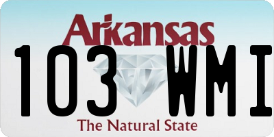 AR license plate 103WMI