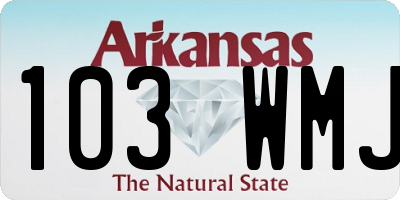 AR license plate 103WMJ