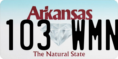 AR license plate 103WMN