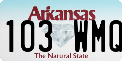 AR license plate 103WMQ
