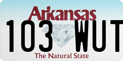 AR license plate 103WUT
