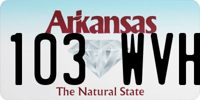 AR license plate 103WVH