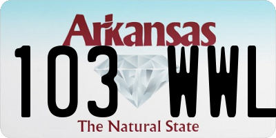 AR license plate 103WWL