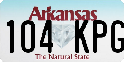 AR license plate 104KPG