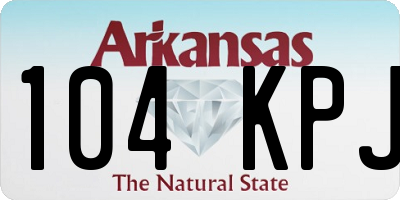 AR license plate 104KPJ