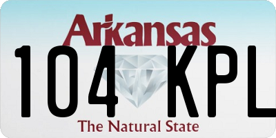 AR license plate 104KPL