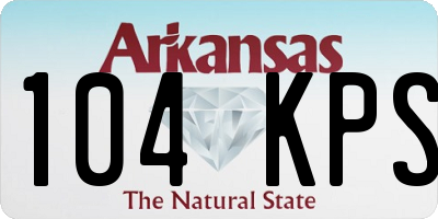 AR license plate 104KPS