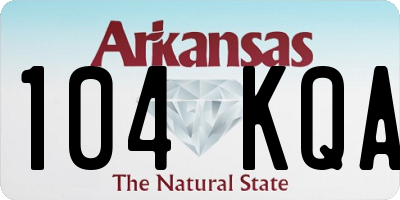AR license plate 104KQA