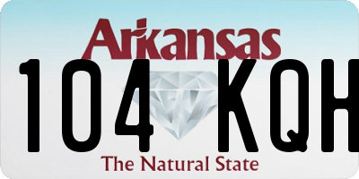 AR license plate 104KQH