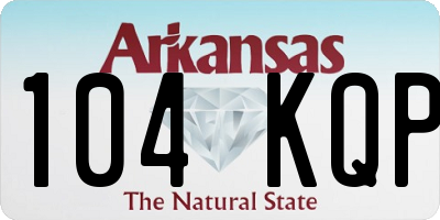 AR license plate 104KQP