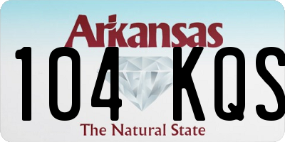 AR license plate 104KQS