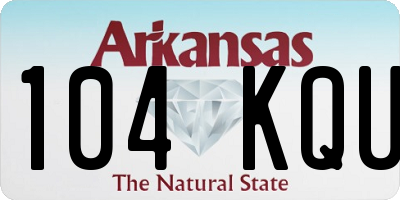 AR license plate 104KQU