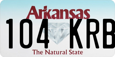 AR license plate 104KRB