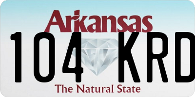 AR license plate 104KRD