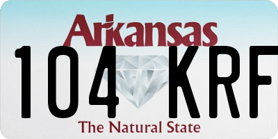 AR license plate 104KRF
