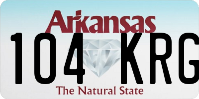 AR license plate 104KRG