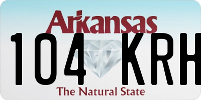 AR license plate 104KRH