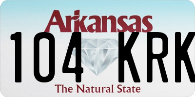 AR license plate 104KRK