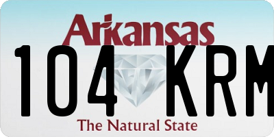 AR license plate 104KRM
