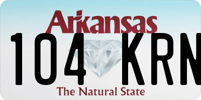 AR license plate 104KRN