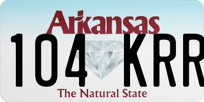 AR license plate 104KRR
