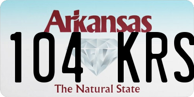 AR license plate 104KRS
