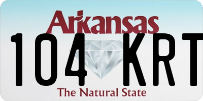 AR license plate 104KRT