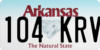 AR license plate 104KRV