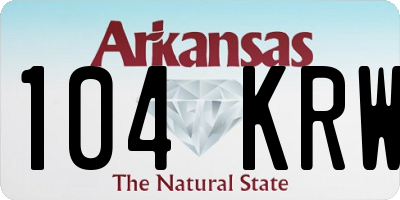 AR license plate 104KRW