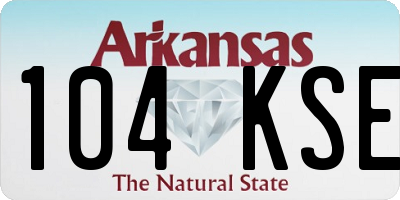 AR license plate 104KSE