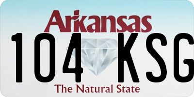 AR license plate 104KSG
