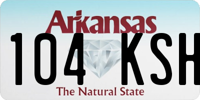 AR license plate 104KSH