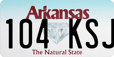 AR license plate 104KSJ