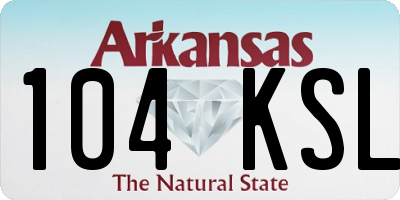 AR license plate 104KSL