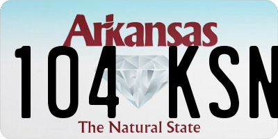 AR license plate 104KSN