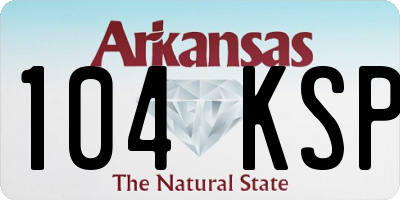 AR license plate 104KSP