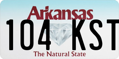 AR license plate 104KST