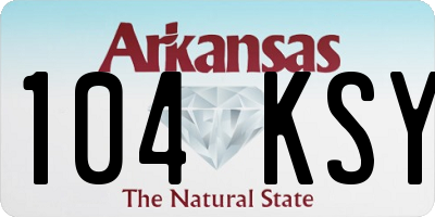 AR license plate 104KSY