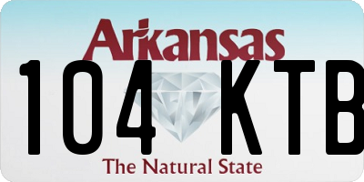 AR license plate 104KTB