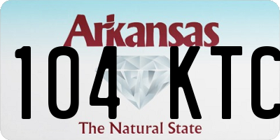 AR license plate 104KTC